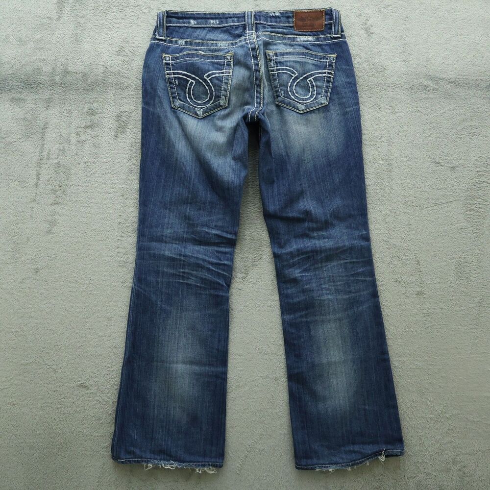 Big Star Jeans Women's Size 28L Low-Rise Liv Bootcut 29.5" Inseam Distressed